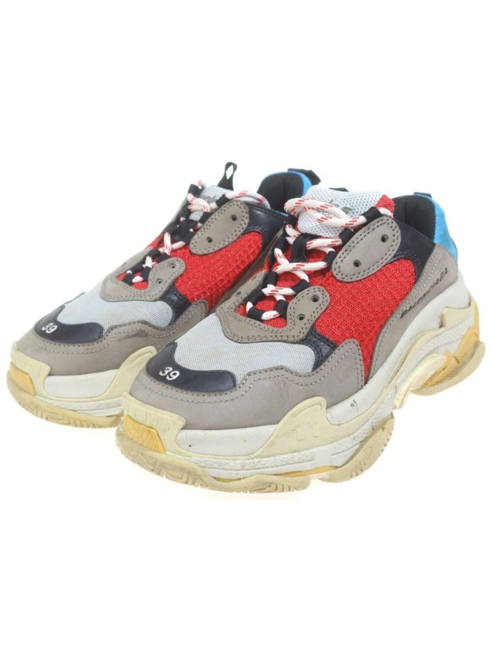 Balenciaga Triple S Trainers Sweatshirt Low Cut Sneakers Multi Us6 - Picture 2 of 6